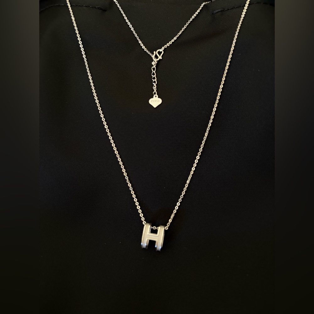 😱😍Brand New Solid Platinum Necklace (Hermes Mini Pop style), Weight :about 4.64g
